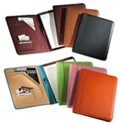 Napa Colored Leather Portfolios, Colored Leather Folios
