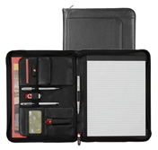 Executive Leather Zippered Padfolio Covers